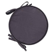 eewopjkj Cuscini per sedie Rotondi per Sedia da Pranzo Confezione da 2 con Lacci Cuscini per sedili universali Cuscini per Esterni da Interni Cucina da Giardino-Grigio Scuro 30x30 cm (12x12 Pollici