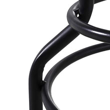 homcom Sgabello Stile Industriale in Legno di Pino e Metallo, Altezza Regolabile, Cucina/Bar/Ristorante, 40x40x52-68cm