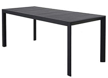 Chicreat T243 Tavolo da Giardino allungabile, Alluminio, Colore Carbone, 127-180 x 77 x 71,5 cm, Black, 180 x 77 x 71.5 cm