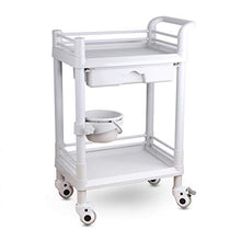 AIYE Carrello Medico Spa di Bellezza a 3 Livelli con Carrello Spa Spa con cassetti e Contenitore per la sporcizia, Carrello Medico Mobile, capacità 90 kg, 54 × 37 × 90 cm