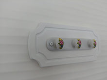 appendino legno frassino bianco con inserto in ceramica portasciugamani ganci appendiabiti