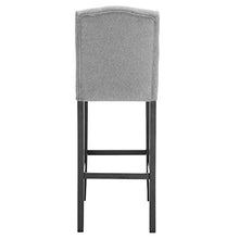 WOLTU® BH102hgr-2 Coppia Sgabelli da Bar Sedia Alta Cucina con Schienale Lino Gambe in Legno 2 Pezzi Grigio Chiaro