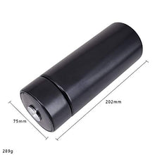 DTPP Portable Cigar Humidor Tubo con umidificatore Travel Case Portatile per 3-5 Sigari,Nero