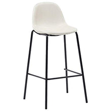 UnfadeMemory Set da Bar Set di mobili per Cucina, Mobili da Bar Tavolo 5 pz in Tessuto Crema