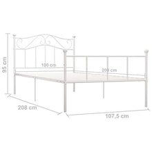 SKM Giroletto Bianco in Metallo 100x200 cm (13.1kg)
