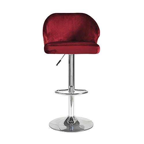 Bar chair Materiale Metallo Regolabile in Altezza con poggiapiedi Rotante AntiGraffio Piano casa Cucina Sala Studio 1 Pezzo