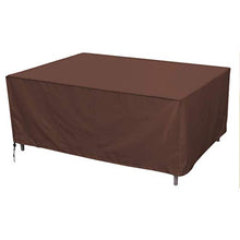Copertura Mobili Giardino Impermeabile, Copertura Tavolo Giardino 210D Oxford Rivestimento PU, Resistente allo Strappo Anti-UV Antivento Stoffa Copertura Tavolo Giardino,126 * 126 * 74cm