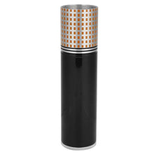 Scatola per sigari Tubi per sigari Accessori per sigari Portasigari Lega di zinco per conservare 3 sigari(black)