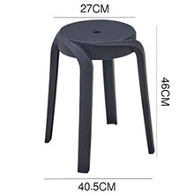 MKXF Plastic Sgabello Domestica Addensare Nordic Style Sgabello Tondo Sgabello Alto Sgabello Scarpe Modifica Sgabello Antiscivolo Dining Chair Attesa Banco,C