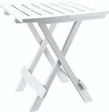 Spetebo Tavolo Pieghevole Adige in Bianco - Piccolo Giardino o Tavolo da Campeggio - Perfetto Come tavolino