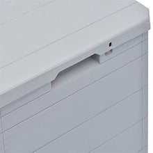 BIGTO - Scatola portaoggetti da giardino, impermeabile, in plastica, per esterni, colore: grigio chiaro, 42,5 x 44 x 50 cm