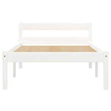 Lasamot Struttura Letto in Legno massello di Pino Bianco, giroletto per Camera da Letto Famiglia Pratico giroletto in Stile Moderno 206 x 96 x 60 cm (Lunghezza x Larghezza x Altezza) con 2 cassetti