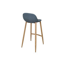 ZONS Sgabello Bar 44 x 48 x 91 cm, Piedi in Metallo, Colore Legno