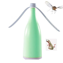 Matefielduk Ventilatore Portatile Repellente per Zanzare,Tiene Le Mosche Lontano da Cibo,Ventilatore Repellente per Zanzare in Casa,Ricarica USB,con la Luce,Ristorante,Picnic All'aperto (Verde)