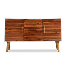 vidaXL Credenza in Legno Massello di Acacia Armadietto Mobiletto Cassettiera