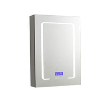 YLiansong-home Armadio da stoccaggio a Parete Bagno Illuminato Governo di Medicina con Lo Specchio e Ripiani in Vetro Regolabili for Incasso o Montaggio Superficiale Appartamento Bagno