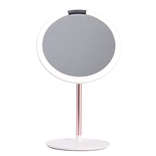 Mirror Specchio a LED, Specchio Intelligente, Specchio da Bagno, Specchio Touch Switch Aspetto Metallo, Lente d'Ingrandimento 5X, Specchio per Il Trucco