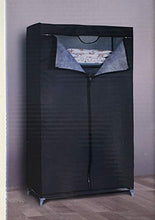 HERSIG - 59452, armadio in tela con mensola in tela per biancheria, 160 x 88 x 45 cm