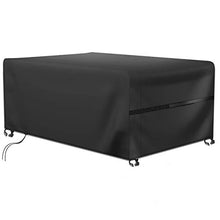 GIKPAL Copertura per mobili da Giardino, Oxford Poliestere Copertura Tavolo da Giardino Impermeabile Antipolvere Anti-UV Rettangolari Copertura (242 * 162 * 100 cm)