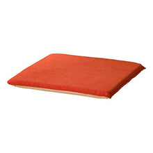 Cuscini da pranzo quadrati cuscini da pranzo, spugna sedile per sedili per interni mobili da giardino all'aperto traspirante overtuffed ufficio sedia studentesca pads-arancione 40x40cm (16x16in) yqaae