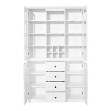 Unknow Set Buffet Soggiorno Armadio Armadio Baxter, 120 x 194 x 41 cm Bianco con Ampio Spazio di archiviazione