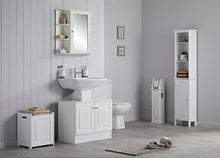 House & Homestyle Armadio di stoccaggio, Legno, Bianco, H 63cm x W 66cm x D 16.5cm