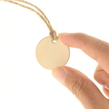 UPKOCH 50Pcs Etichette per Bottiglie di Vino Appese Rotonde Abbellimenti di Ritaglio in Legno Incompiuto Vuoto Bicchiere di Vino Creatore Pendente di Fascino Ornamenti Appesi per Fai da