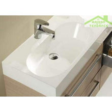 Kit Mobile lavabo RIHO & SLIMLINE SET 75 in legno lamellato, 120 x 38 a 60,5 cm