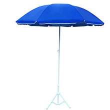 1.8/2.2/2.4M4 Regolazione Altezza Fori, Ombrello Hawaii Tropicale, Ombrello Impermeabile da Esterno, Rotondo, Famiglia, Retrattile/Blu