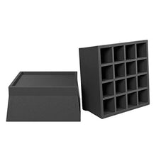 Mogzank 4Pack Letto Quadrato e Alzate per Mobili Base Rialzabile Antiscivolo Resistente Impilabile Adatta Un Tutti I Tipi di Scrivanie, Divani, Divani
