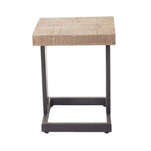 Sgabello tavolino HWC-A15 Legno di Pino Metallo 32x36x48cm