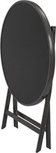 Brubaker Milano Dinette da Giardino - Tavolo in Vetro Rotondo Ø 70 cm - Pieghevole + 2 Seggioloni Pieghevole - Alluminio - Resistente alle Intemperie - Antracite