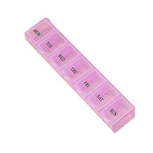 Courage Ouyang - Contenitore portatile con 7 griglie settimanali per medicine e pillole, dimensioni portatili