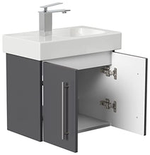emotion ICONXS53CMLINKS000104DE - Lavabo con mobiletto, in Legno, 53 x 41 x 29,6 cm, Colore: Antracite Lucido