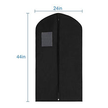 Mobo 'Black Garment Bags – 10pc 24" X 44 Hanging traspirabile Suit Cover Bags with Clear Window for Luggage, Dresses, Linens, Gown Storage or Travel by Shop