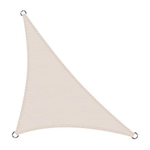 Cool Area Tenda a Vela Triangolo Rettangolo 3 x 3 x 4.2 Metri Protezione Raggi UV, Vela Ombraggiante Resistente e Traspirante per Giardino Balcone Terrazza, Crema