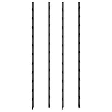 vidaXL - Scaffale da parete per 48 bottiglie, 2 pezzi, colore: Nero