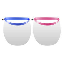 Artibetter Sicurezza Visiera Protezione Cappuccio Protezione Trasparente Antiappannamento Anti Sputa Viso Uomo Donna Bambino Regolabile Cottura a Prova di Olio Protezione Viso 4 Pezzi Blu + Rosso