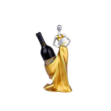 WGGTX Bellezza Vino Wine Rack Holder mensola Donne Scultura Wine Stand Interno di casa Mette Il Regalo di Natale (Color : A)