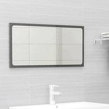 vidaXL Set Mobili da Bagno 2 pz Grigio Lucido in Truciolato