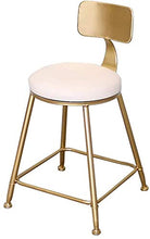 Yxsd Sgabello da bar, altezza sgabello moderno sgabello da bar sedie con schienale, moderno pub cucina bancone altezza, seduta in ecopelle (colore : bianco, Dimensioni: 45 cm)