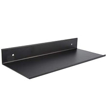 Regun Spazio monostrato per Bagno Nero - Mensola per scaffale in Alluminio Opaco monostrato per Bagno Nero(30cm)