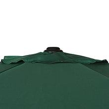 AKTIVE 53871 - Ombrellone Esagonale Diametro 270 cm - Telaio di Alluminio 38 mm - Colore Verde