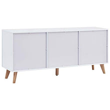 SKM Credenza Bianca 160x40x70 cm in MDF