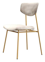 Bar Stool senza braccia Sgabelli tappezzati Sedie da pranzo Tempo libero imbottito Sgabello velluto cuscino e oro Leg (Color : Gray)