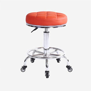 Poltrone Nubao Pelle spogliatoio Tavolo Sgabello PU con Pedali Bar Stool Soggiorno Salone di Bellezza Ufficio Hotel Altezza Regolabile Sedia Girevole (Colori: A1, Size: 32 * 44-56CM)