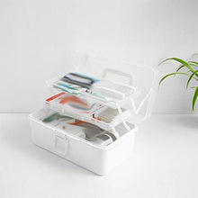 Cabilock Contenitore di plastica per medicinali Contenitore di plastica Contenitore per contenitori Multistrato Scatola di immagazzinaggio per Uso Domestico Medicina Dimensioni Petto s (Bianco)