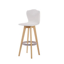 LF- Bar Stool Bar Stool Moda Creativa Bar Chair Casa Schienale Alto Seggiovia Bar Stool Rotante ad Alta Sgabello Sgabello Colazione Ristorante Ascensore Sgabello semplicità (Color : White)