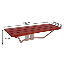 Accessori da bagno - Pieghevole parete di legno solido a parete doccia Sedile Sgabello for Anziani donna incinta pieghevole Legno cambiare le scarpe sgabello Widen antiscivolo Bath Chair - Load-b