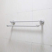 Portasciugamani in alluminio da 50 cm a parete doppio portasciugamani appendiabiti mensola bagno portasciugamani forniture per bagno